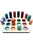 Afili Toys Montessori Renk Eşleştirmeli Tablalı Silindirler 3