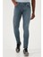 Streç Pamuklu Slim Fit Normal Bel Dar Paça Jeans Erkek Kot Pantolon 1120S02NAPOLI 2