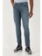Streç Pamuklu Slim Fit Normal Bel Dar Paça Jeans Erkek Kot Pantolon 1120S02NAPOLI 5