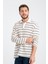 R-5839 Polo Yaka Uzun Kol Çizgili Örme Sweat 4