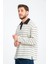 R-5839 Polo Yaka Uzun Kol Çizgili Örme Sweat 4
