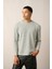 R-5838 Bisiklet Yaka Uzun Kol Örme Sweatshirt 3