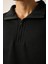 R-5844-1 Yarım Fermuar Garni Detaylı Üç Ip Sweat 4