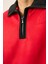 R-5844 Yarım Fermuar Garni Detaylı Kaşe Sweat 4