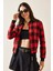 Bordo Ekoseli Bomber Ceket 5KXK2-49026-05 3