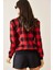 Bordo Ekoseli Bomber Ceket 5KXK2-49026-05 5