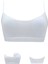 Kız Çocuk 3'lü Pedli Pamuklu Ince Askılı Büstiyer Günlük Alıştırma Sütyeni 3