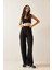 Siyah Yüksek Bel Oversize & Bol Kesim Eşofman Altı 5KXK8-49035-02 3