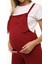 MYRB6207 - Bordo Hamile Şort Salopet 4