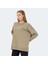VIKENTI SW Kadın Oversize Sweatshirt Koyu Yeşil 5
