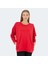 VIKENTI SW Kadın Oversize Sweatshirt Kırmızı 1