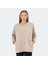 VIKENTI SW Kadın Oversize Sweatshirt Bej 1