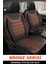 Skoda Fabıa 2000-2007UYUMLU Oto Koltuk Kılıfı Bronz Serisi - Kahve 1