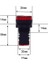 AD16-22DS 12V Acdc Sinyal Lambası - Sarı 2