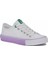 Benetton 30176 Beyaz Lila Kadın Spor Ayakkabı 1