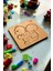 Eğitici Puzzle 4mm Plywood Ahşap Boyanabilir Çocuklar Için -Hayvanlar Serisi -Sincap Boya Setli 1