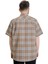 Büyük Beden Erkek Gömlek Ekose Kısa Kollu 23301 Kahverengi 4