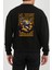 Black Mamba 8 Baskılı Siyah Kadın Erkek Pamuklu Sweatshirt CU196 1