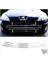Peugeot 407 Krom Ön Panjur 3 Prç. 2004 Üzeri Paslanmaz Çelik 5
