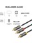 3 Rca To 3 Rca Ses ve Görüntü Kablosu 2 Metre 3