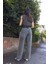 Parça Kumaşlı Wet Leg Denim Pantolon 3