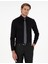 Erkek Siyah Regular Fit Uzun Kollu Basic Gömlek 50286106-VR046 1