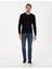 Erkek Lacivert Slim Fit Bisiklet Yaka Triko Kazak 50300531-VR033 4