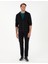 Erkek Siyah Slim Fit 3 İplik Düz Paça Eşofman Altı 50299304-VR046 1