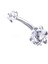 316L Çelik Küçük Beyaz Zirkon Taşlı Piercing PRC-214 4