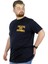 Büyük Beden T-Shirt Bisiklet Yaka Delete 22169 Lacivert 1