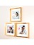 Yapışkanlı Sök-Tak Paspartulu Altın 21X21CM Kare Fotoğraf Çerçevesi - 3'lü Paket 2