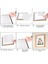 Yapışkanlı Sök-Tak Paspartulu Altın 21X21CM Kare Fotoğraf Çerçevesi - 3'lü Paket 4