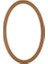 Mkd - Ayn 214 / 100 cm Oval Ayna Ahşap Ham Cilasız 1