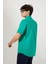 Erkek Filamli Pamuk Keten Benetton Yeşili Regular Fit Gömlek 3