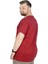 Büyük Beden T-Shirt Bisiklet Yaka Birds 22172 Bordo 2