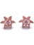 Pembe Zirkon Taşlı Çiçek Model Rose Gümüş Küpe GKP-100 3