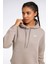 Rı Sl Fleece Hoodie Gri Kadın Sweatshirt 4
