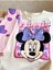 Minnie Mouse Kabartma Puf Baskılı Tşört ve Tayt Takım 3