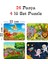 24 Parça Ahşap Eğitici Yapboz Puzzle Seti (Set 6) 1