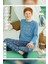Erkek Garson Kaan Termal Bulut Mavisi Pijama Takım 0883 2