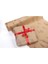 Kraft Üzeri Kırmızı Çiçekli Pelur Kağıdı / Hediye Paket Kağıdı/ 50X70 / 15 Adet 1