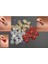 Gold + Gümüş Gri + Kırmızı Renk Karışık Paket / Metalize Yıldız Hediye Süsü / Paketleme Rafyası 1