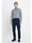 %100 Pamuk Comfort Fit Rahat Kesim Yan Cepli Pantolon 2