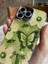 iPhone (11) Uyumlu 3 Boyutlu Yeşil Kelebekli Kılıf 2