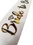 Nessiworld Beyaz Üzeri Altın Italik Alyanslı Bride To Be Yazılı Simli Işıltılı Kuşak Kemer 10X80 cm 3