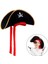 Çocuk Boy Kadife Jack Sparrow Denizci Kaptan Jack Korsan Şapkası 45X16 cm 2