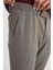 Slim Fit Dar Kesim Beli Gizli Lastikli Yan Cepli Esnek Klasik Pantolon 4