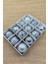 Yılbaşı Çam Ağacı Süsü Cici Top Özel Paketli 6 Cm 12 Li Gümüş 4