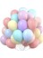 Karışık 50 adet Renkli Yüksek Kalite Makaron Soft Balon + balon zinciri 2