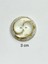 Metalize Eskitme Vintage Italyan Düğme /3 Boyutlu Dalga Desenli Kaban, Mont ve Hırka Düğmesi / Gold 3 cm 3